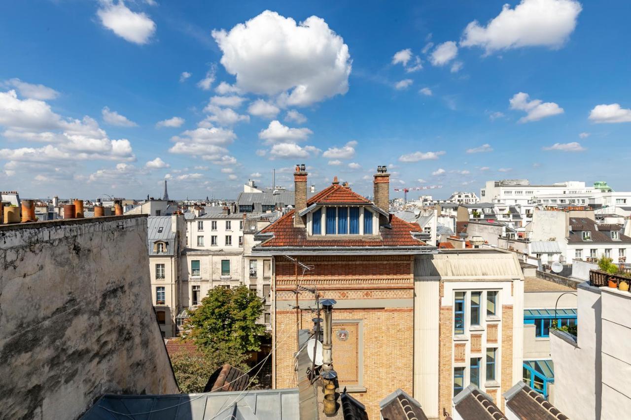 Paris Centre Dernier Etage Vue Ascenseur Apartment Exterior foto